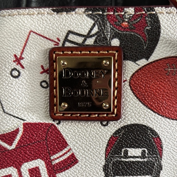 Dooney & Bourke Buccaneers Red and White Tote - Picture 2 of 16